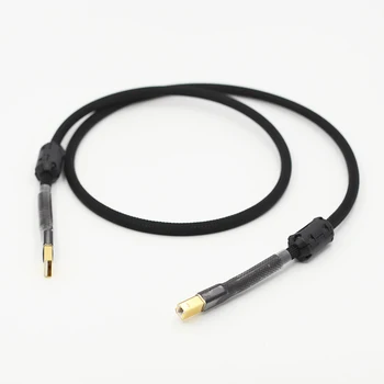 1 бр USB кабел HiEnd Hifi Висококачествен кабел за пренос на данни Hifi от тип A до тип B за КПР