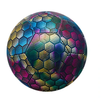 1 бр. топка с нощна светлина, отразяваща топка за помещения/улици, детски футболна топка за тренировки по футбол