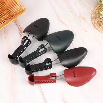 1 чифт Унисекс Регулируеми Пластмасови Обувки Носилка за обувки Здрав Обикновен Черен Удължител за обувки Удължител за обувки