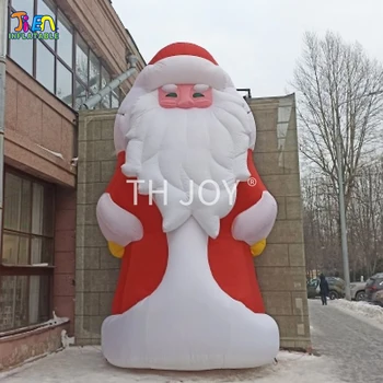 10 дни безплатна доставка до врата, височина на реклама 4 м/6 м/8 м, голям открит коледен надуваем стоящ Дядо Коледа, отец-старецът