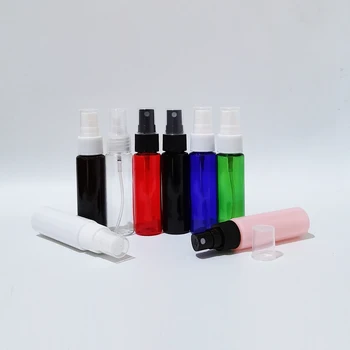100шт Парфюмни спрейове за парфюми обем 30 мл Течен опаковъчен контейнер 1 УНЦИЯ Пътна Пластмасова бутилка с распылительным помпа за пръскане мъгла на Повече цветове