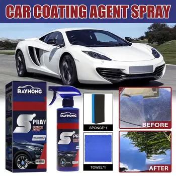 120 МЛ Керамично Покритие за Автокраски Crystal Wax Spray Наногидрофобный Течен Полимерна Олеофобный грижи за автомобила от дъжд F5O0