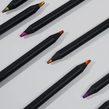 12шт преносими моливи, Цветни моливи за художници Преносими моливи, Цветни моливи дървени моливи