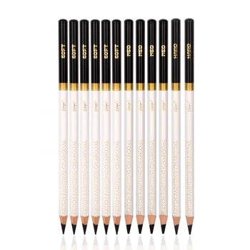 12шт Професионалните моливи за рисуване, мек въглен, моливи средна твърдост, художник, за начинаещи, Дропшиппинг