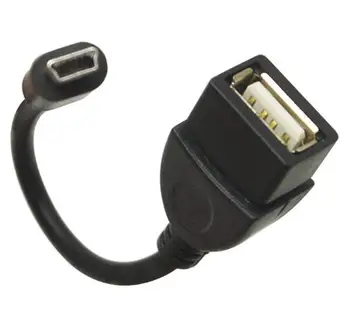13,8 см, 5-пинов USB конектор от един мъж към една жена USB 2.0 тел OTG кабел за автомобилни аудио CD / DVD GPS
