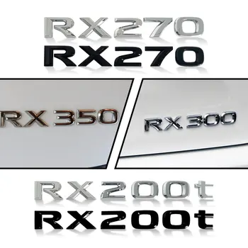 1X 3D Метал/ABS Стикер RX270 RX300 RX350 RX200t Емблемата на Иконата Черен Хром/Сребро Стикер С Букви За Декор на Задния Багажник на Lexus
