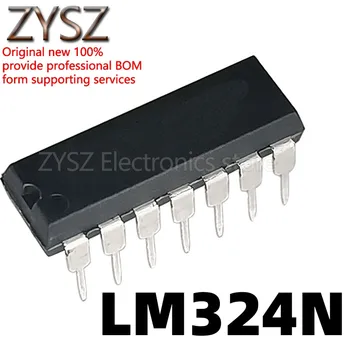 1бр LM324 LM324N четырехпозиционный оперативен усилвател DIP14 директен изход