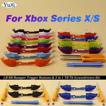 2 елемента Бутона Броня РБ LB За Xbox Серия X S Геймпад Контролер Цветни Бутони за Стартиране САМ Ключовете Т8 T6 Набор от Инструменти За Отвертки