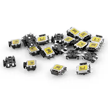 20 броя 4-пинови mini-тактилни ключове SPST миг бутон на мишката върху печатна платка с размери 5x4x1,6 мм