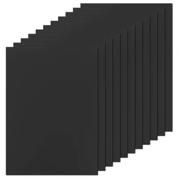 20 Листа от черен картон, инструменти за занаяти, рисуване, оригами Дебелина А4, материали за бродерия