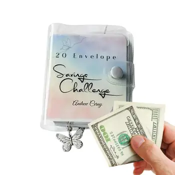 20 Пликове Задача спестяване на пари от Пзр на книгата Спестовна корици Парични пликове за спестяване на пари в брой Бюджетиране стана лесно и забавно