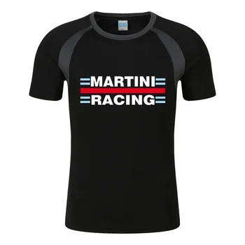 2023 Нов Мъжки Martini Racing С Принтом, Лятна Бързосъхнеща Модни Удобен Памучен Спортна Тениска С Високо Качество С Къс Ръкав, Потници