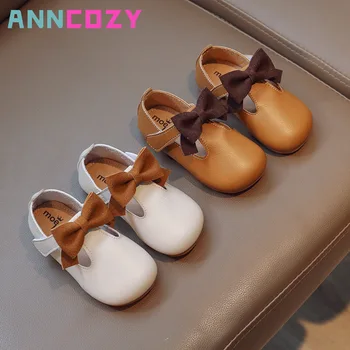 2023 Пролетта на нови Малки кожени обувки за бебета, единични обувки в стил ретро, за корейските момичета, обувки на принцесата за по-големите деца подметка