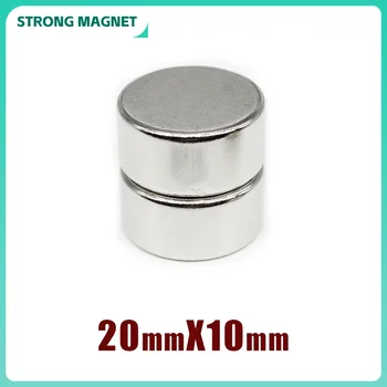 20pcs 20x10 Мощни магнити 20 мм x 10 мм Постоянен през Цялата Магнит 20x10 мм Неодимовый магнитен Суперсильный магнит 20 * 10