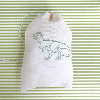 20PCS Чанти за динозавър T Rex Party Bag TRex Чанта за подаръци за рождения ден на Baby Shower Its a Boy Candy Goodie Treat Bag