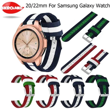 22 мм и 20 мм и Найлонова Каишка С Линия За Samsung Galaxy Watch 46 мм 42 мм и Каишка За Samsung Gear S3 Classic Frontier Gear S2 Huami Amazfit