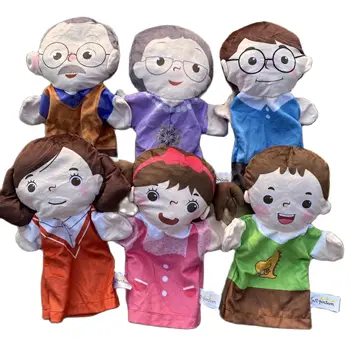 25 см Cartoony герой на Парцал кукла с принтом лицето момиче момче на татко майка ми клас пъзел училищен учебник плюшен играчка ръчна изработка кукла