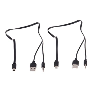 2X3, 5 Мм Aux USB2.0 Мъжки Мини 5 Пинов USB Преносим Високоговорител аудио кабел
