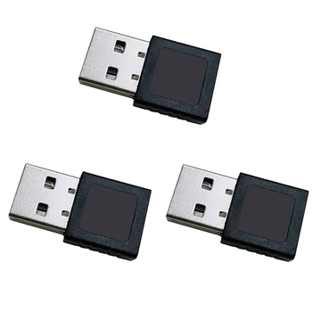 3X Модул, четец за пръстови отпечатъци Mini USB четец за пръстови отпечатъци, USB за Windows 10 11 Здравей Биометрични ключ за безопасност