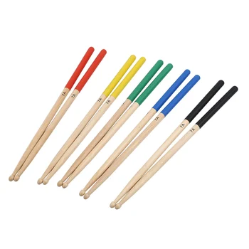 5 двойки/комплект барабанни пръчки от клен 7A за деца, подходящи за всички ударни инсталации, аксесоари за барабани пъстри