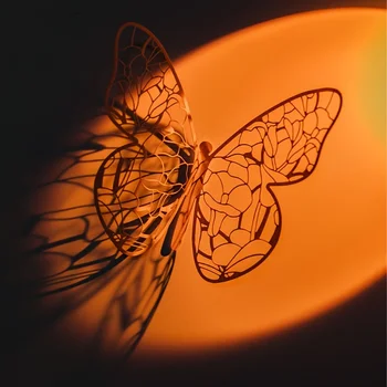 6шт Выдалбливают Пеперуда от Растителна Хартия за Scrapbooking САМ Card Занаятите Ученически Пособия