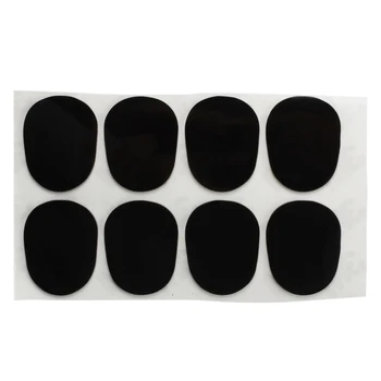 8 накладки, възглавници, дюза за алт-саксофон 0,8 мм, черен цвят