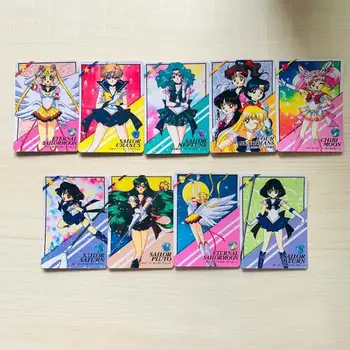 9 бр./компл. Самодельная Sailor Moon Моряшка Сатурн Моряшка Меркурий Принцеса Serenity Аниме Игра Герой Класическа Са Подбрани Карта Серия