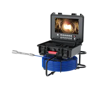 9-инчовата система за контрол на ендоскопска камера на промишлен тръбопровод за канализацията може да записва м честота на запис 512 Hz