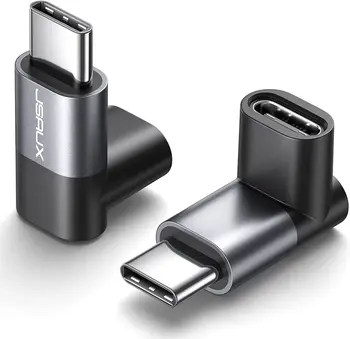90-Градусов Правоъгълен USB Адаптер-C Male-USB-C Female, 2 Комплекта За Пренос на данни 40 Gbit/s, удължителен кабел USB Type C PD 60 Вата за ROG Али