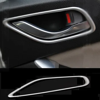 ABS Хромово Покритие за защита на врати, Интериорни Врати Дръжка Декоративна Кутия за Пръстен е Подходящ За Mazda CX-5 CX5 2012-2015 4 бр. В пакет