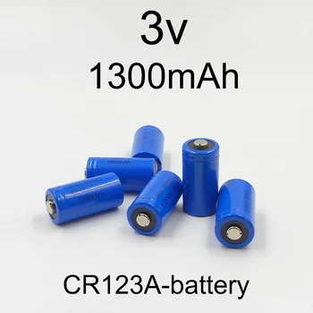 Cr123a lithium литиево-йонна батерия от 3.7 На 1300 mah, без акумулаторна батерия, cr123a lithium, подходящ за led прожектор с лазерен индикатор.