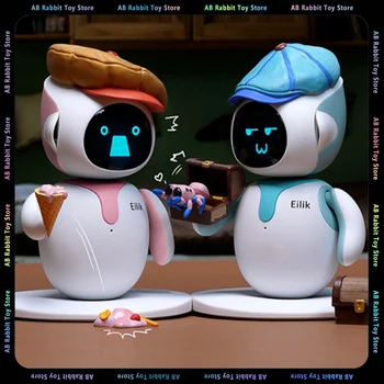 Eilik Bot Робот с изкуствен интелект, Електронни играчки, Робот, с гласов контрол, Креативна Умна кукла на бъдещето, Подарък за обучение на деца, Партньор за работния плот