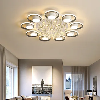 FANPINFANDO Модерни таван led осветителни тела за хол, спалня, подвесного лампа, кухня, кристален led лампа монтаж на таван