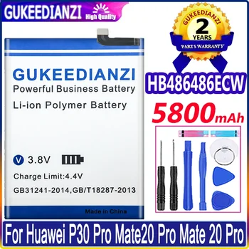 GUKEEDIANZI НОВА Батерия за Мобилен Телефон 5800mAh HB486486ECW За Huawei P30 P30 Pro Mate20 Pro Капитан 20 Pro Batteria + Инструменти