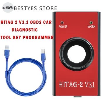 Hitag2 V3.1 Автоматичен Ключова Програмист OBD2 Авто Инструмент за Диагностика HITAG 2 Универсален Транспондер Immo Remote Read ПИН VIN