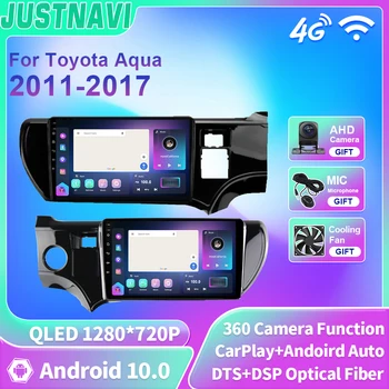 JUSTNAVI за Toyota Aqua LHD RHD 2011-2017 Видео Android 4G WIFI BT Carplay Авторадио GPS Навигация Стерео Автомагнитола