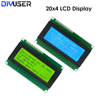 LCD модули 20x4 2004 г. съобщение, LCD модул с led подсветка в синьо, бяло символ/ жълт / зелен