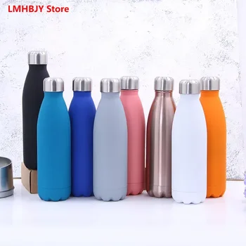 LMHBJY 500 мл Креативна вакуумно изолирующая бутилка от неръждаема стомана 304, Термос за чай и кафе, бутилка за вода за спорт на открито