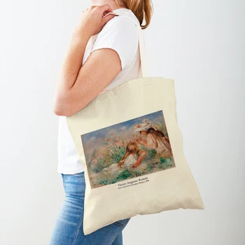 Matisse Paul Klee William Morris, Дамски чанти, за пазаруване, ежедневни холщовая чанта с двоен принтом, Реколта Детска чанта за пазаруване