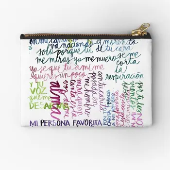 Mi Persona favorita представлява, чанти с цип, Опаковки за ключове, Женствена чанта за пари, Чорапи, Козметични Колан, Портфейл, бельо, Чисто