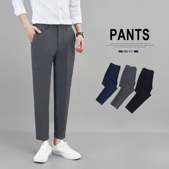 MRMT 2023 Напълно нови панталони, мъжки бизнес рокля с девет точки самоусъвършенстване, ежедневни Нови панталони, тенденция за краката, костюмные панталони, мъжки панталони