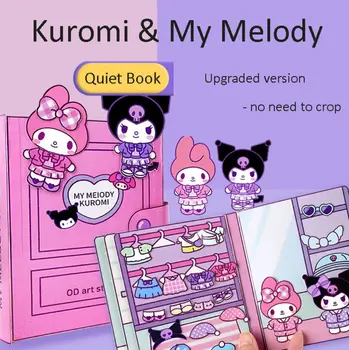 Sanrio Kawali My Melody Cinnamoroll Pochacco Pompompurin Стикери Игри Silent Книга Забавни Теми Аниме Подарък За Момичета Подарък Играчка За Деца