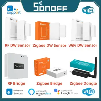 SONOFF Рамката на Прозорец Сензор Аларма Zigbee/RF/WiFi SNZB-04 За eWeLink Smart Security ZB Bridge е Необходимо да се работи Чрез Алекса Google Home