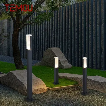 TEMOU Outdoor LED Lawn Light Алуминиев Водоустойчив Градински Лампа Творчески Декоративен За Вили Duplex Park