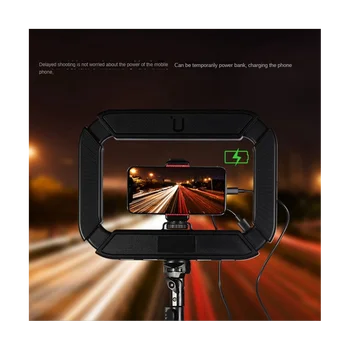 Ulanzi 2245 U200 Light Безжично Дистанционно Управление За запис на Видео Със смартфон LED Video Light 2-в-1 Околовръстен Лампа Ръчна Лампа с монтиране на стена