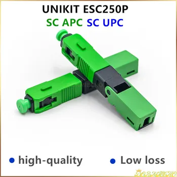 UNIKIT ESC250P APC, SC SC UPC Бърз съединител Механичен оптичен съединител от Студен съединител Безплатна Доставка