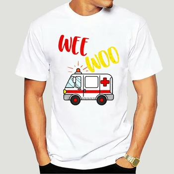 Woo Wee Линейка Amr Забавна тениска за фелдшер Ems Emt 6571X