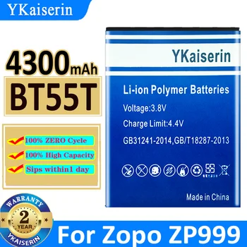 YKaiserin Батерия BT55T 4300 mah За Zopo 998 999 ZP999 3X ZP3X Zp998 Нов Bateria 