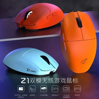 Zaopin Z1 Pro Двухрежимная Мишка Безжична 2.4 g Жичен 51g Детска 200ma 500ma Выдалбливают Мишката Micro Rgb Акумулаторна батерия За Windows на Mac