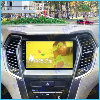 авто мултимедиен радиоплеер с 9-инчов сензорен екран и Android GPS-навигация за Hyundai IX45 Santa Fe 2013-2016 Управление на волана колело